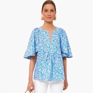 TUCKERNUCK × Cameran Eubanks Finley Flutter Sleeve Top - XL